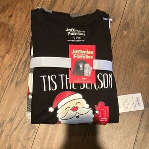 Mens Christmas pajama set size L new nwt